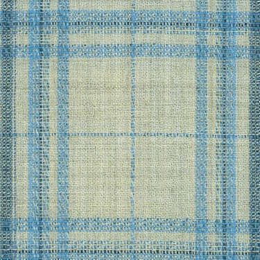 Tissu Holland and Sherry pour veste sur-mesure laine et soie sable Prince de Galles bleu ciel