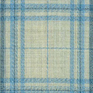 Tissu Holland and Sherry pour veste sur-mesure laine et soie sable Prince de Galles bleu ciel