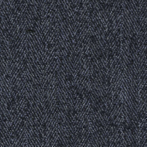 Tissu Holland and Sherry pour veste sur-mesure laine, polyamide et soie à chevrons bleu marine