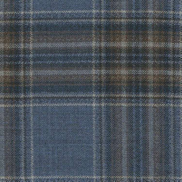 Tissu Holland and Sherry pour veste sur-mesure 100% laine bleu Prince de Galles marron et bleu marine