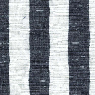 Tissu Holland and Sherry pour veste sur-mesure coton et élastane à rayures larges bleues marines et blanches