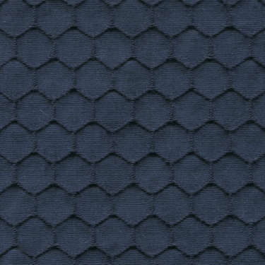 Tissu Holland and Sherry pour veste sur-mesure coton et élastane bleu marine façon nid d'abeille
