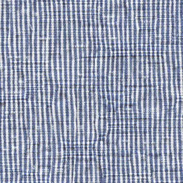 Tissu Holland and Sherry pour veste sur-mesure coton et élastane blanc et bleu à rayures étroites