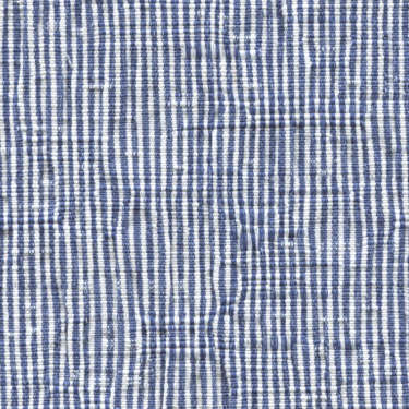 Tissu Holland and Sherry pour veste sur-mesure coton et élastane blanc et bleu à rayures étroites