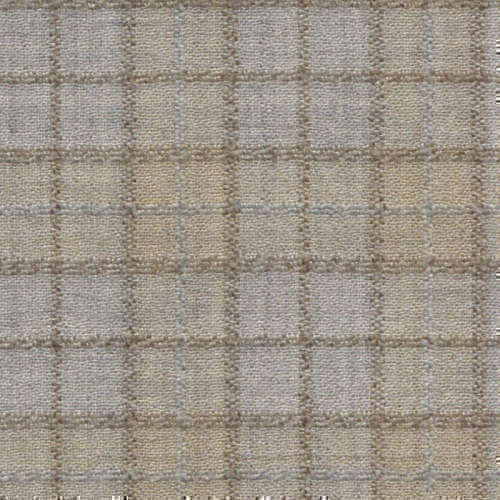 Tissu Holland and Sherry pour veste sur-mesure laine et soie Prince de Galles argent et beige clair