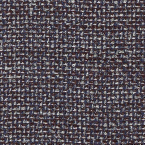 Tissu Holland and Sherry pour veste sur-mesure laine, coton et polyamide bleu marine et marron à petits carreaux