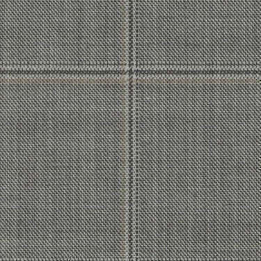 Tissu Holland and Sherry pour costume sur-mesure 100% laine à carreaux fenêtres gris et beige