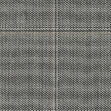 Tissu Holland and Sherry pour costume sur-mesure 100% laine à carreaux fenêtres gris et beige