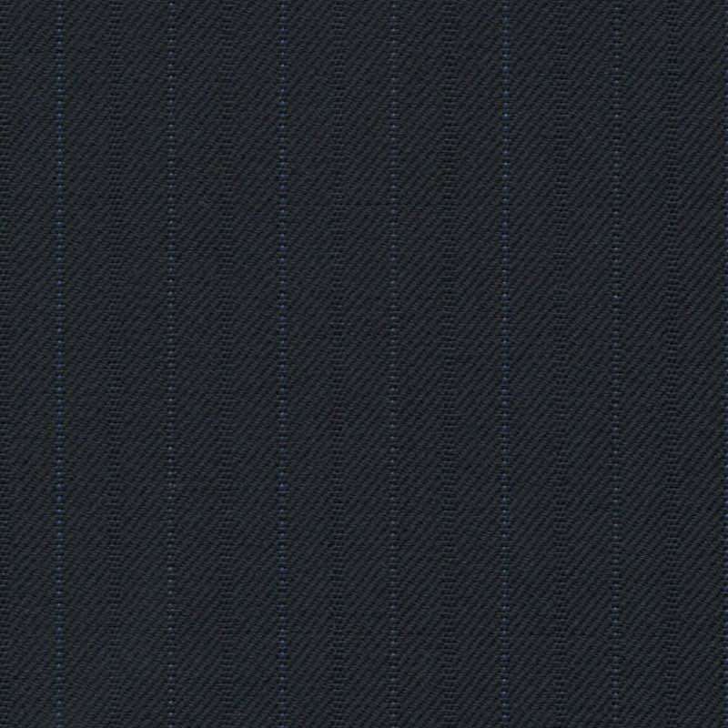 Tissu Holland and Sherry pour costume sur-mesure 100% laine bleu marine à rayures tennis bleu royal