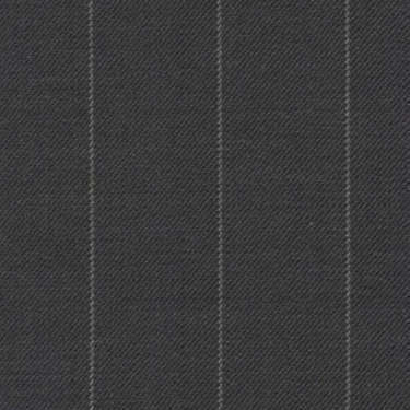 Tissu Holland and Sherry pour costume sur-mesure 100% laine gris à rayures craie