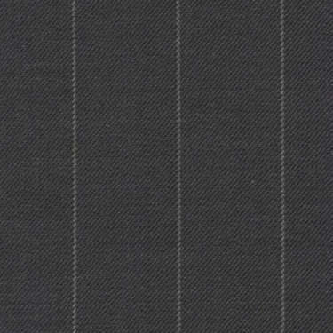 Tissu Holland and Sherry pour costume sur-mesure 100% laine gris à rayures craie