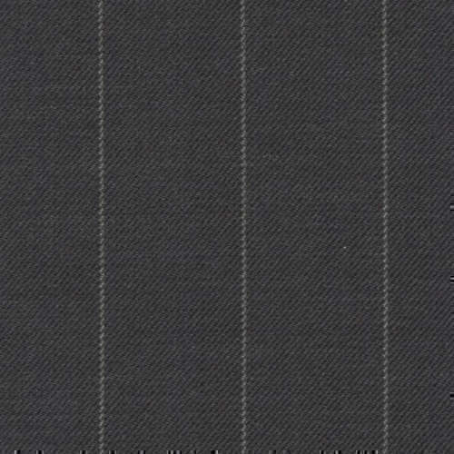 Tissu Holland and Sherry pour costume sur-mesure 100% laine gris à rayures craie