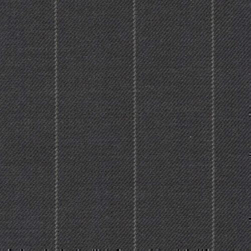 Tissu Holland and Sherry pour costume sur-mesure 100% laine gris à rayures craie