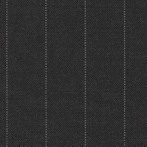 Tissu Holland and Sherry pour costume sur-mesure 100% laine gris charbon à rayures tennis