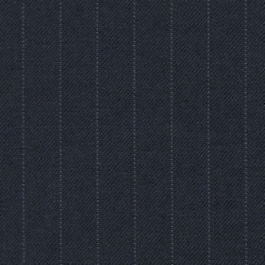 Tissu Holland and Sherry pour costume sur-mesure 100% laine bleu marine à rayures étroite tennis