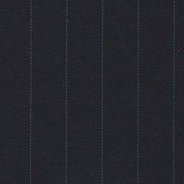 Tissu Holland and Sherry pour costume sur-mesure 100% laine bleu marine à rayures bleu clair