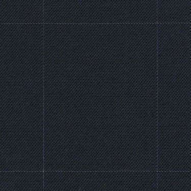 Tissu Holland and Sherry pour costume sur-mesure toile de laine bleu marine à carreaux fenêtre