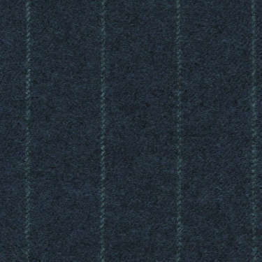 Tissu Holland and Sherry pour costume sur-mesure flanelle bleu classique à rayures craie