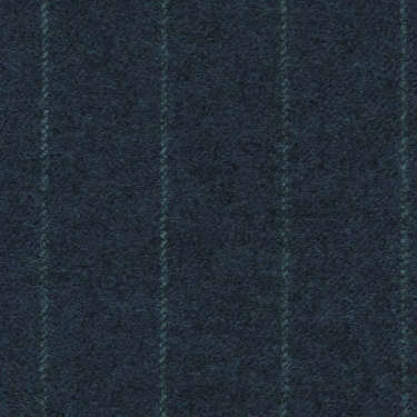 Tissu Holland and Sherry pour costume sur-mesure flanelle bleu classique à rayures craie