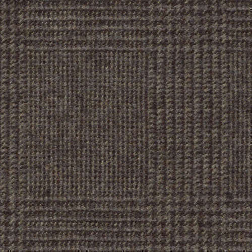 Tissu Holland and Sherry pour costume sur-mesure flanelle Prince de Galles marron ardoise