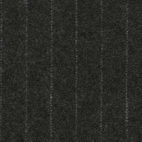 Tissu Holland and Sherry pour costume sur-mesure flanelle anthracite à rayures étroites craie