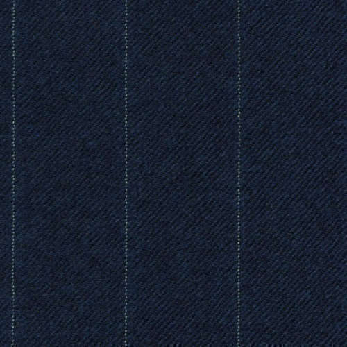 Tissu Holland and Sherry pour costume sur-mesure flanelle bleu marine à rayures