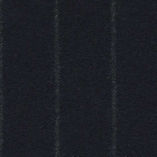 Tissu Holland and Sherry pour costume sur-mesure flanelle bleu marine à rayures craie