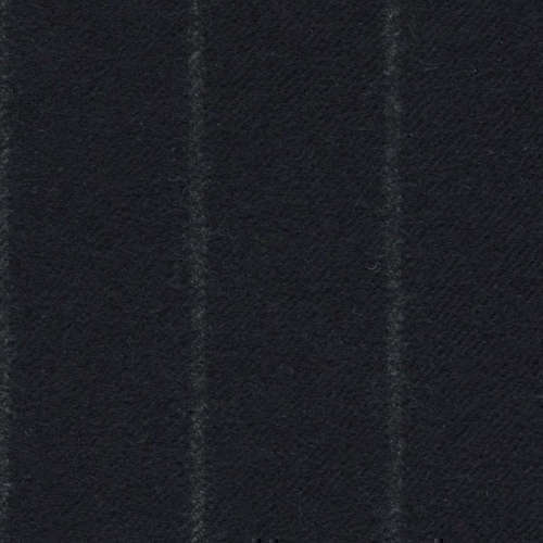 Tissu Holland and Sherry pour costume sur-mesure flanelle bleu marine à rayures craie