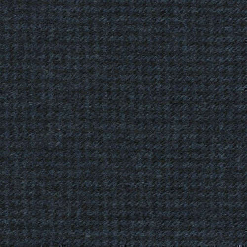 Tissu Holland and Sherry pour costume sur-mesure flanelle pied de poule bleu marine profond