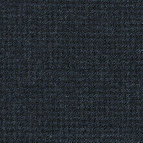 Tissu Holland and Sherry pour costume sur-mesure flanelle pied de poule bleu marine profond