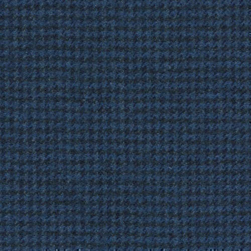 Tissu Holland and Sherry pour costume sur-mesure flanelle pied de poule bleu France