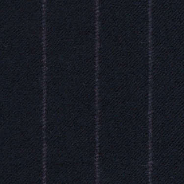 Tissu Holland and Sherry pour costume sur-mesure flanelle bleu marine à rayures craie violette