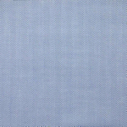 Tissu pour chemise sur-mesure chevron uni bleu