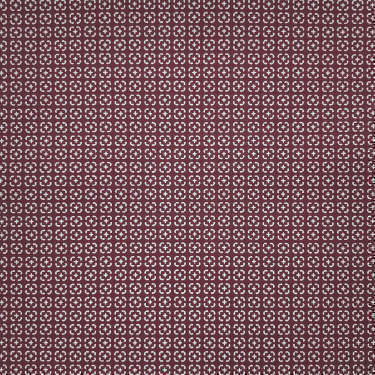 Tissu pour chemise sur-mesure popeline rouge bordeaux motif gris