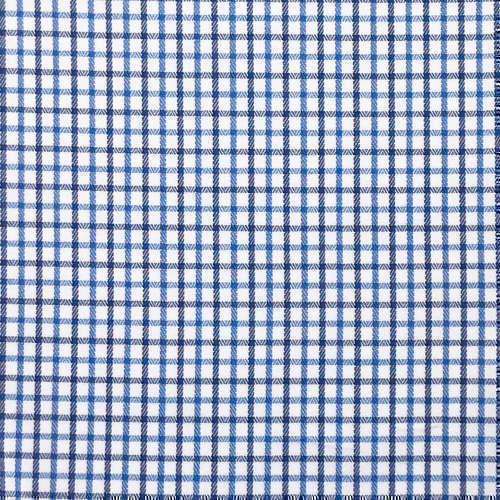 Tissu pour chemise sur-mesure chevron blanc