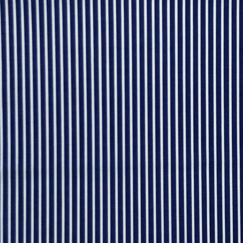 Tissu pour chemise sur-mesure popeline bleu rayé