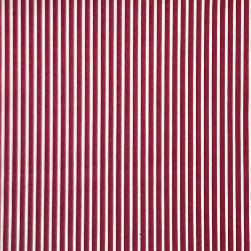 Tissu pour chemise sur-mesure twill rouge rayé